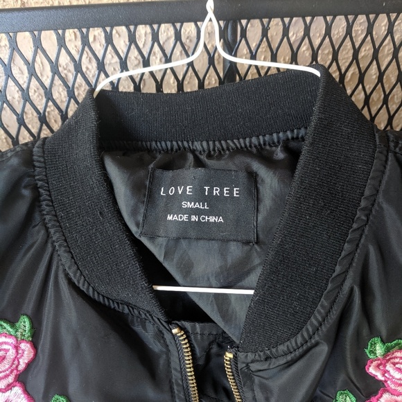 Floral patch moto jacket - Picture 6 of 6